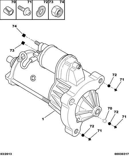 PSA 5802 M4 - Motorino d'avviamento www.autoricambi360.it