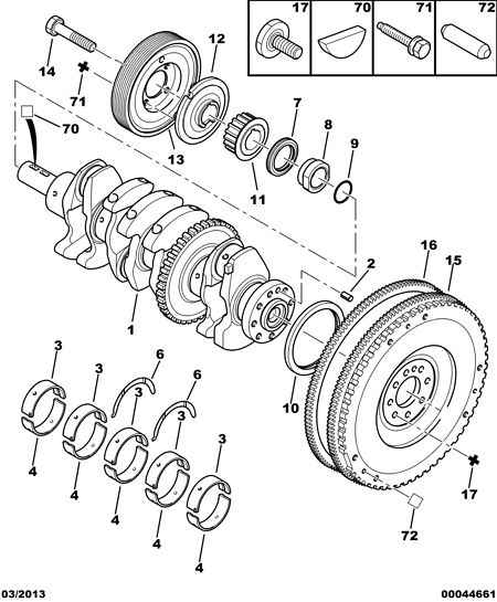 PSA 0515.S6 - Puleggia cinghia, Albero a gomiti www.autoricambi360.it