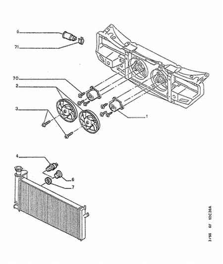 PSA 1264.44 - Termocontatto, Ventola radiatore www.autoricambi360.it