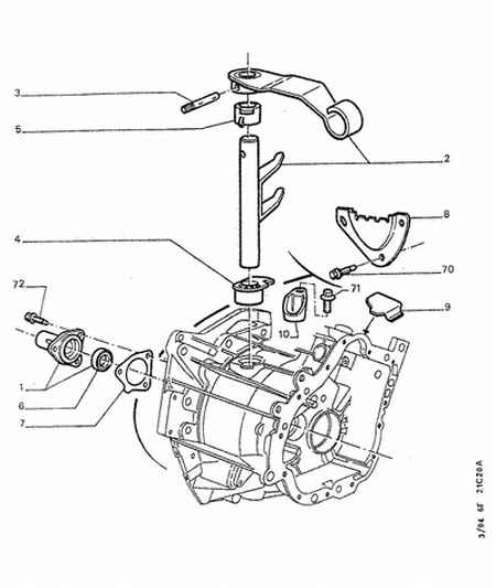 PSA 2115 25 - Forcella disinnesto frizione www.autoricambi360.it