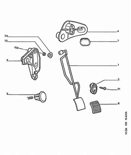 PSA 1604.07 - Rivestimento pedale, Pedale acceleratore www.autoricambi360.it
