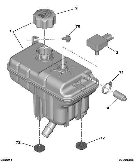 PSA 1323.V1 - Serbatoio compensazione, Refrigerante www.autoricambi360.it