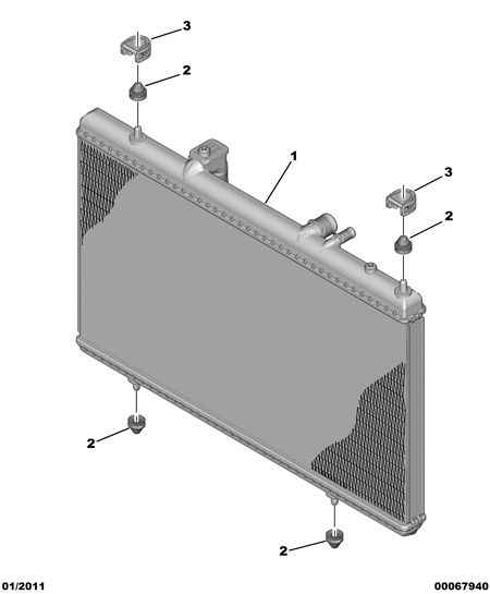 PSA 1330.K8 - Radiatore, Raffreddamento motore www.autoricambi360.it
