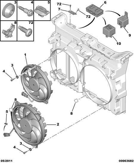 PSA 1253 Q7 - Ventola, Raffreddamento motore www.autoricambi360.it