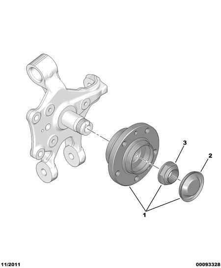 PSA 3748.87 - Mozzo ruota www.autoricambi360.it