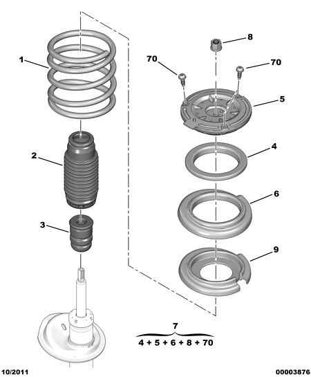 PSA 5254.26 - Kit parapolvere, Ammortizzatore www.autoricambi360.it