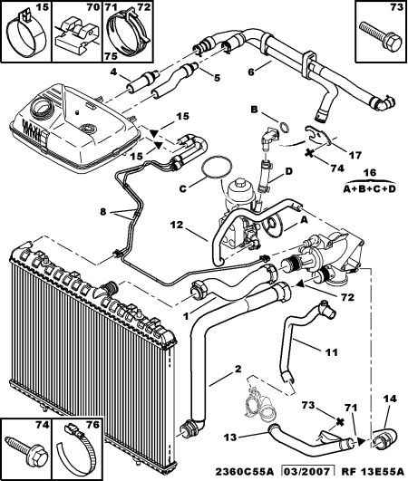 PSA 1323 34 - Flessibile radiatore www.autoricambi360.it
