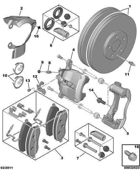 PSA 4254 57 - Kit pastiglie freno, Freno a disco www.autoricambi360.it
