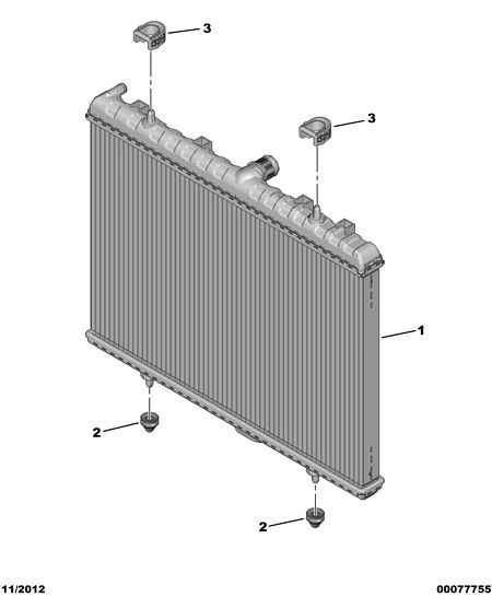 PSA 1330.Q7 - Radiatore, Raffreddamento motore www.autoricambi360.it