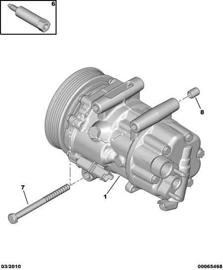 PSA 6453.WQ - Compressore, Climatizzatore www.autoricambi360.it