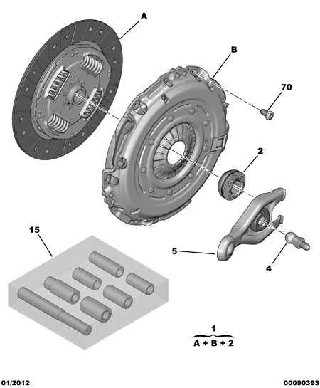 PSA 2053 16 - Kit frizione www.autoricambi360.it