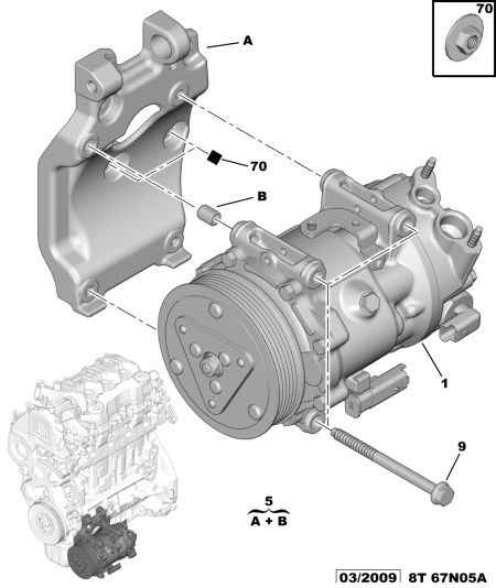 PSA 6487.34 - Compressore, Climatizzatore www.autoricambi360.it