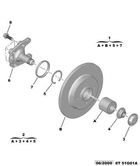 PSA 3748 94 - Kit cuscinetto ruota www.autoricambi360.it