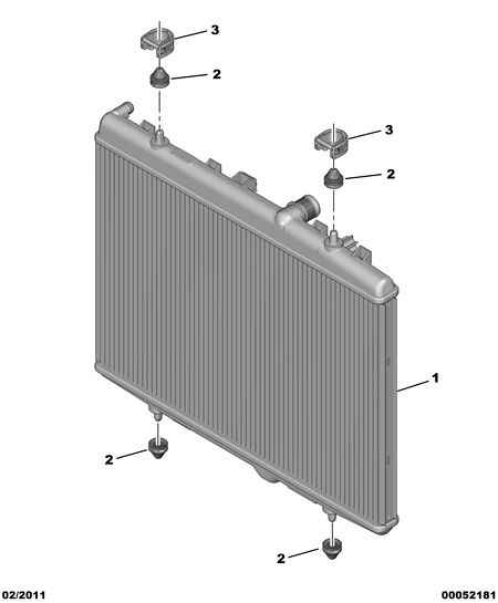 PSA 1330.P8 - Radiatore, Raffreddamento motore www.autoricambi360.it