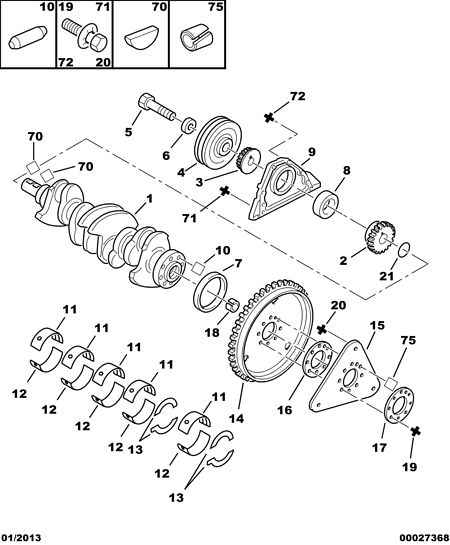 PSA 0515.H6 - Puleggia cinghia, Albero a gomiti www.autoricambi360.it
