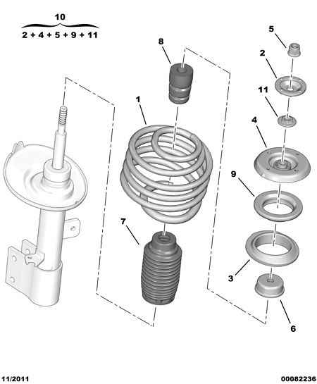 PSA 5035 58 - Supporto ammortizzatore a molla www.autoricambi360.it