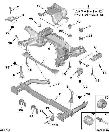 PSA 3504.35 - Supporto, Braccio oscillante www.autoricambi360.it