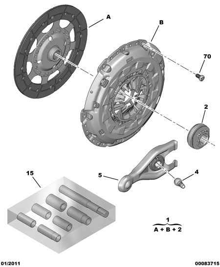 PSA 2117 65 - Forcella disinnesto frizione www.autoricambi360.it