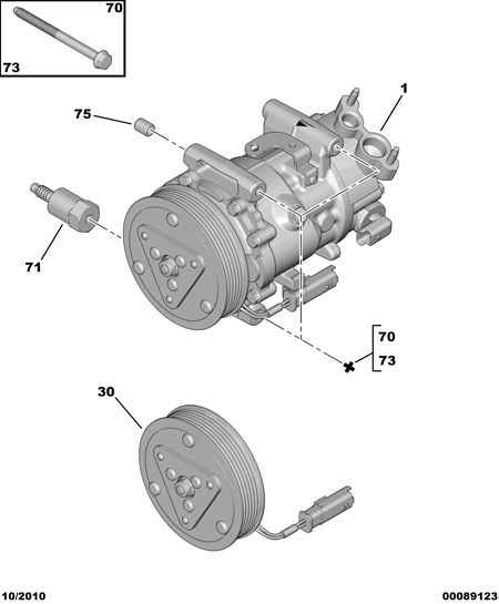 PSA 6487.69 - Compressore, Climatizzatore www.autoricambi360.it
