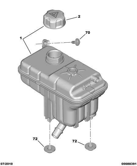 PSA 1323.V1 - Serbatoio compensazione, Refrigerante www.autoricambi360.it