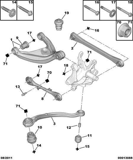 PSA 5131 C3 - Supporto, Braccio oscillante www.autoricambi360.it
