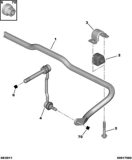 PSA 5087.52* - Asta / Puntone, Stabilizzatore www.autoricambi360.it