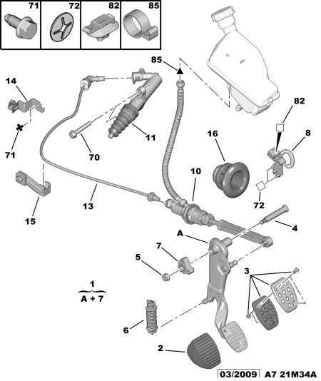 PSA 2130 26 - Rivestimento pedale, Pedale frizione www.autoricambi360.it