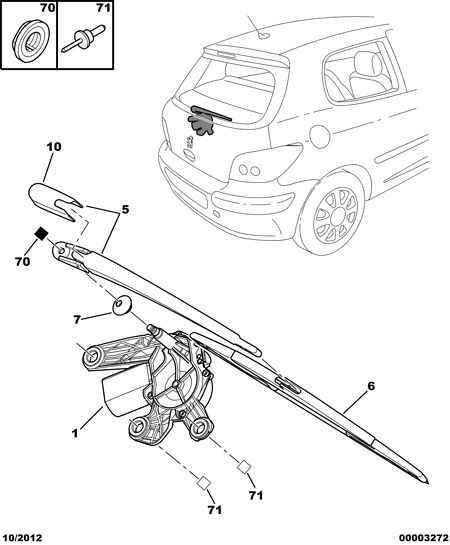 PSA 6422 36 - Serie bracci tergi, Pulizia cristalli www.autoricambi360.it
