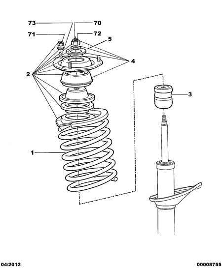 PSA 5031.55 - Supporto ammortizzatore a molla www.autoricambi360.it