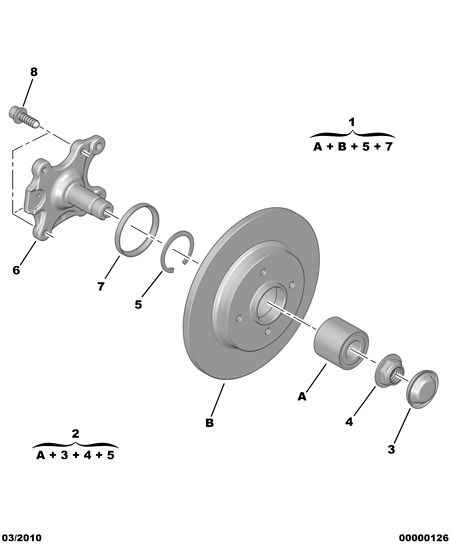 PSA 3748 94 - Kit cuscinetto ruota www.autoricambi360.it