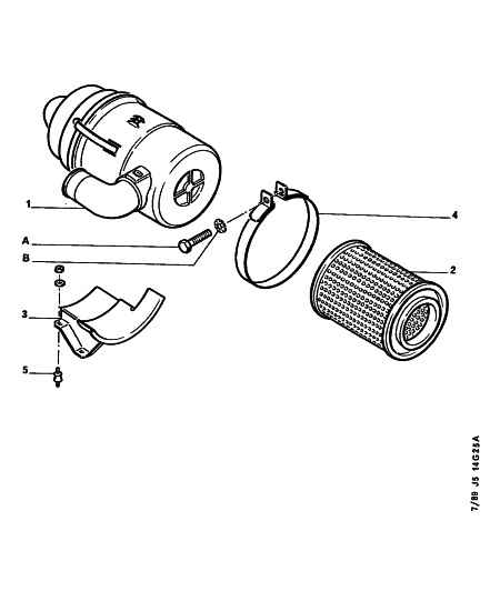 PSA 1444 EX - Filtro aria www.autoricambi360.it