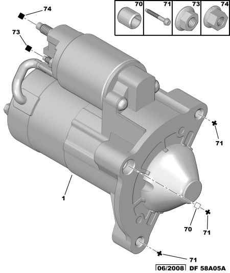 PSA 5802.W5 - Motorino d'avviamento www.autoricambi360.it