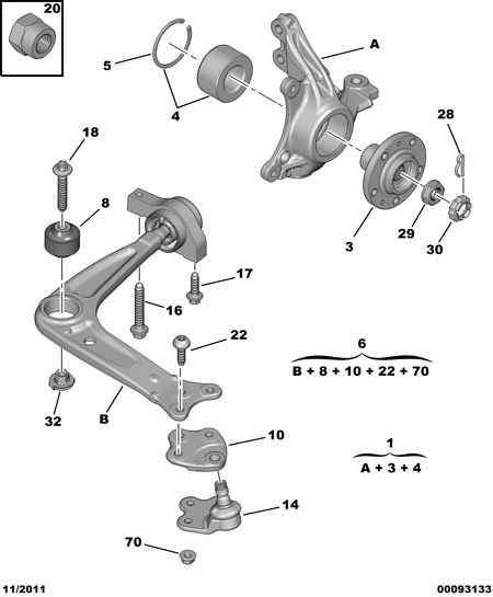 PSA 3307.80 - Mozzo ruota www.autoricambi360.it