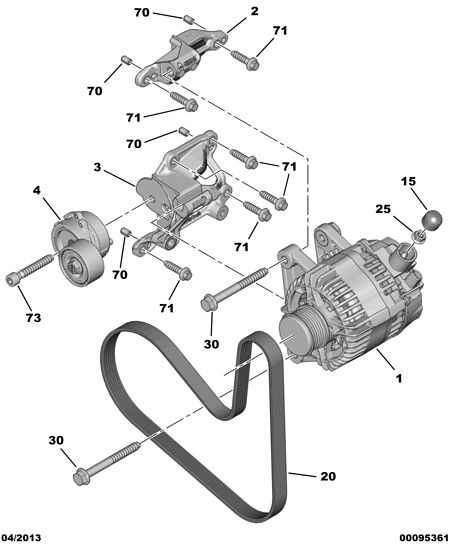 PSA 96 708 995 80 - Alternatore www.autoricambi360.it