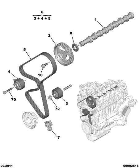 PSA 16 087 476 80 - Kit cinghie dentate www.autoricambi360.it