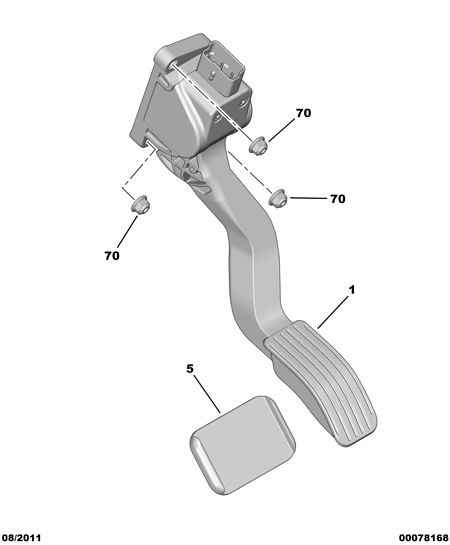 PSA 1601.CV - Kit pedale acceleratore www.autoricambi360.it