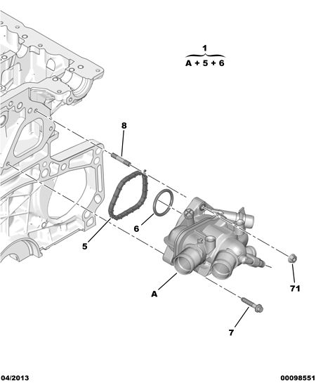 PSA 1336 CE - Condotto del refrigerante www.autoricambi360.it