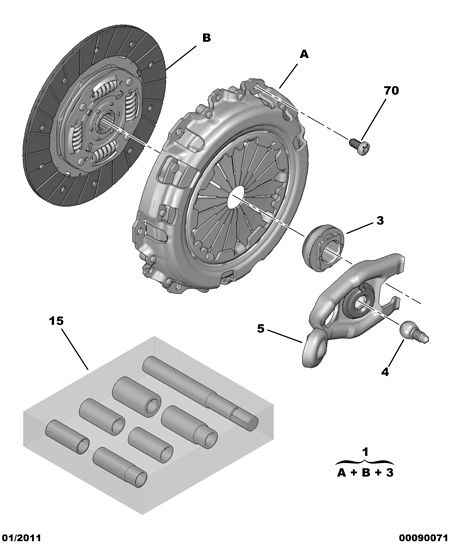PSA 2117 61 - Forcella disinnesto frizione www.autoricambi360.it