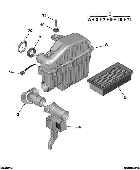 PSA 96 747 255 80 - Filtro aria www.autoricambi360.it
