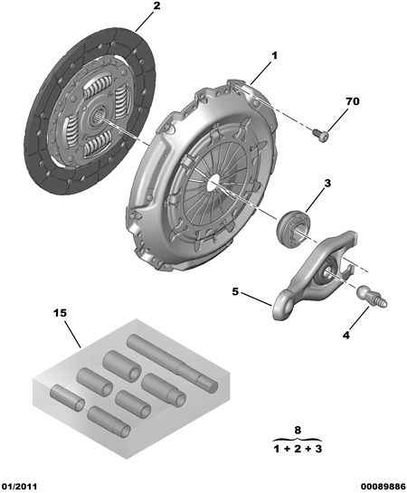 PSA 2117.58 - Forcella disinnesto frizione www.autoricambi360.it