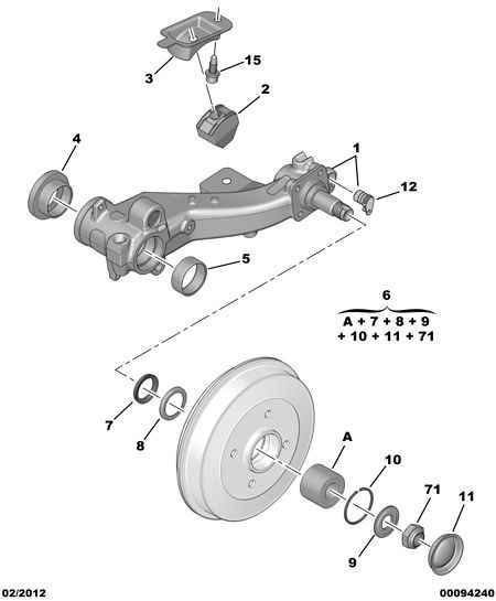 PSA 5131.A6 - Kit riparazione, Braccio oscillante www.autoricambi360.it