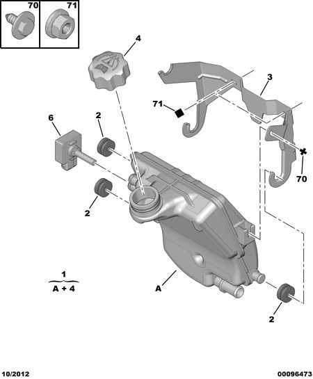 PSA 1323 16 - Serbatoio compensazione, Refrigerante www.autoricambi360.it