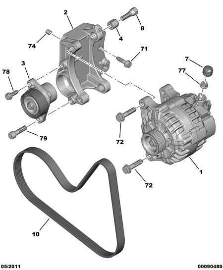 PSA 5750 WY - Kit Cinghie Poly-V www.autoricambi360.it
