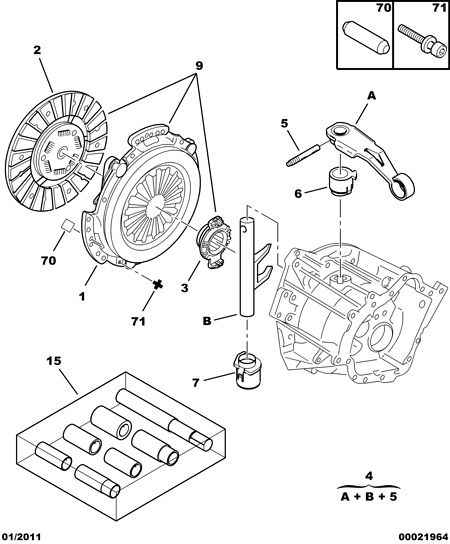 PSA 2115 25 - Forcella disinnesto frizione www.autoricambi360.it