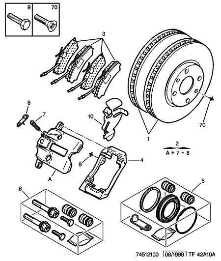 PSA 4251-54 - Kit pastiglie freno, Freno a disco www.autoricambi360.it