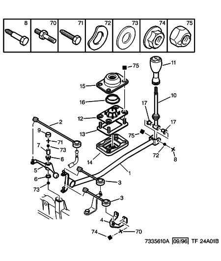 PSA 2454 E6 - Kit riparazione, Leva cambio www.autoricambi360.it