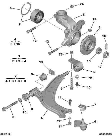 PSA 3520.H5 - Braccio oscillante, Sospensione ruota www.autoricambi360.it