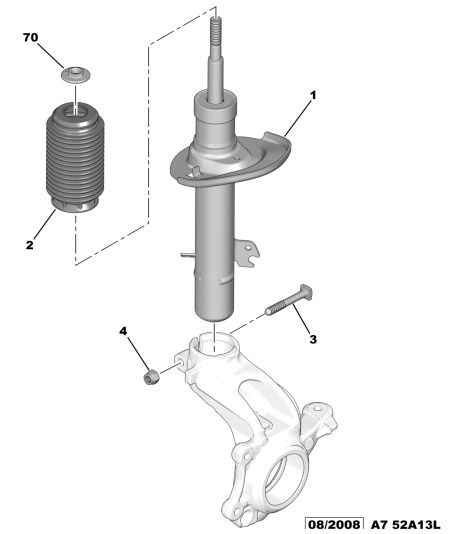 PSA 5208 61 - Ammortizzatore www.autoricambi360.it