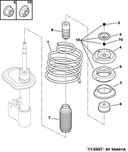 PSA 5038 G0 - Supporto ammortizzatore a molla www.autoricambi360.it
