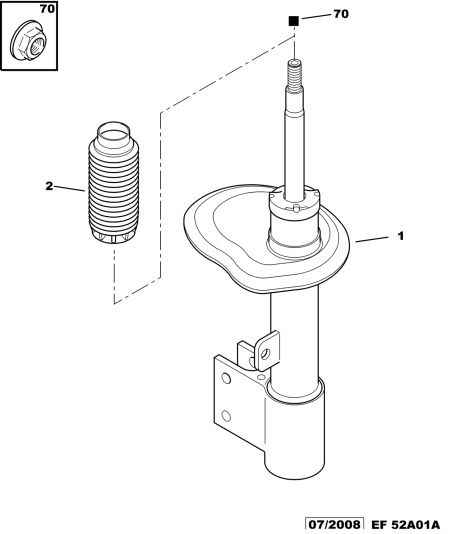PSA 5254 31 - Kit parapolvere, Ammortizzatore www.autoricambi360.it